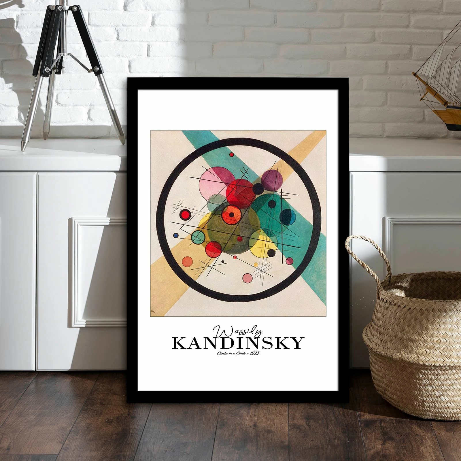 Pikturë dekorative me kornizë, Wallity, 4262SYHKANDINSKY-008