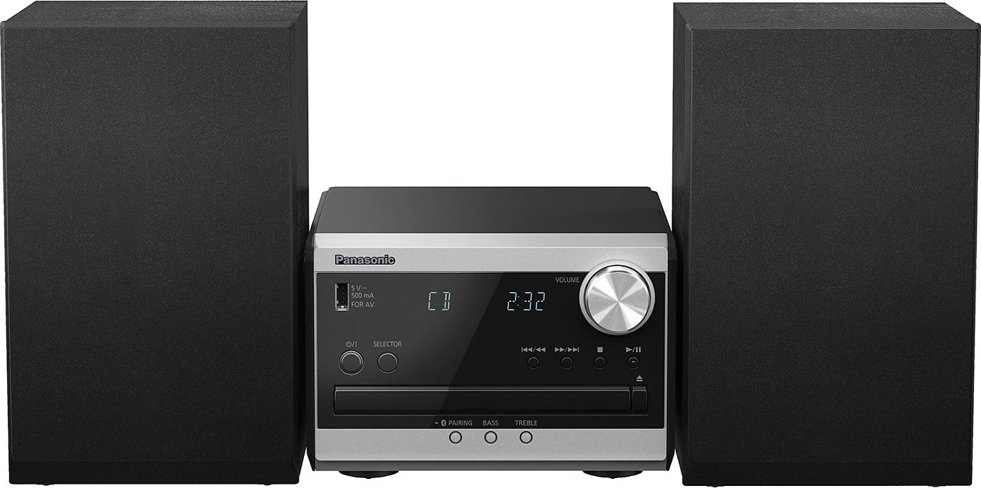 Sistem audio mikro Panasonic SC-PM272, 20W, argjend