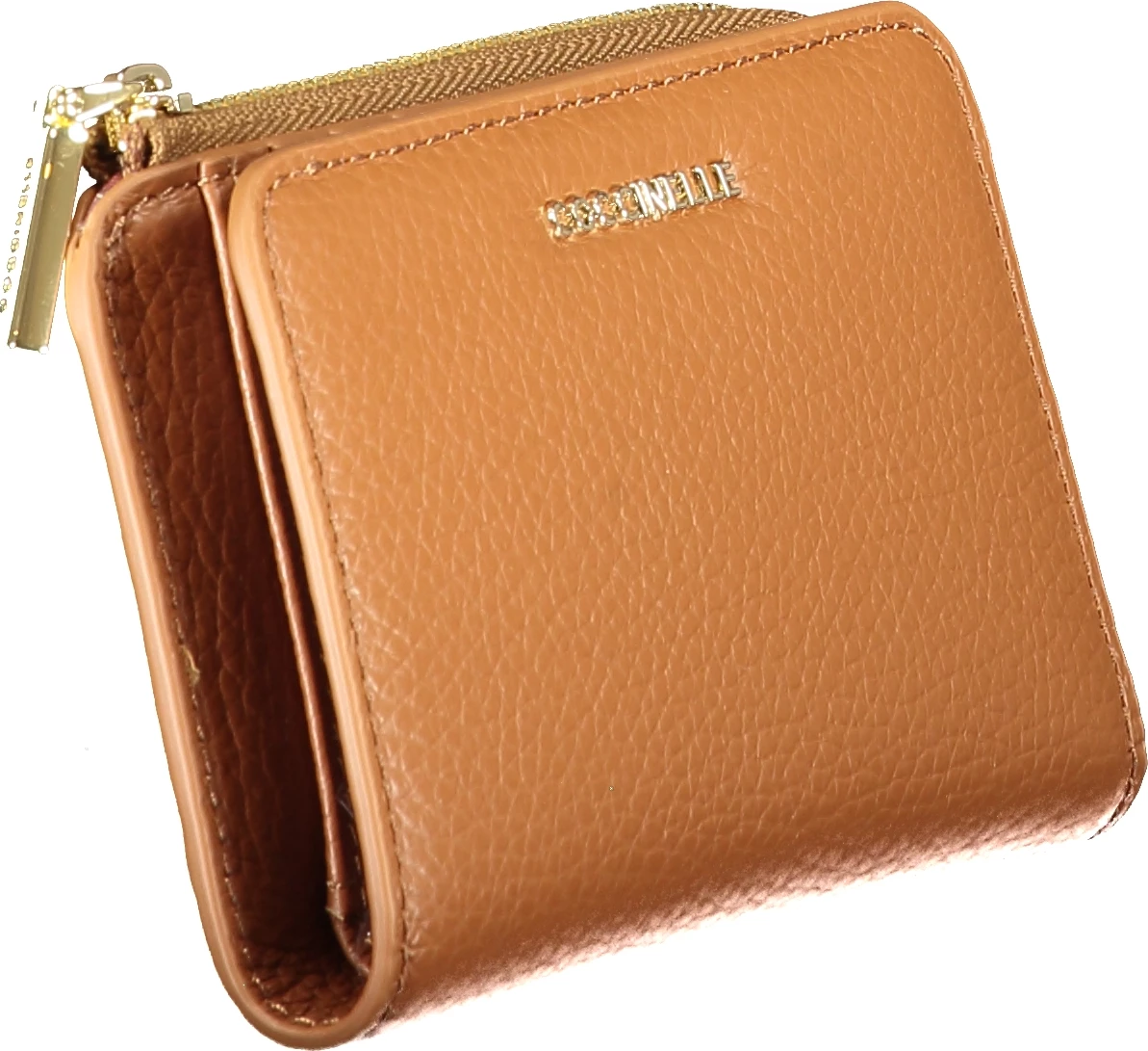 Portofol COCCINELLE Metallic Soft femra, kafe