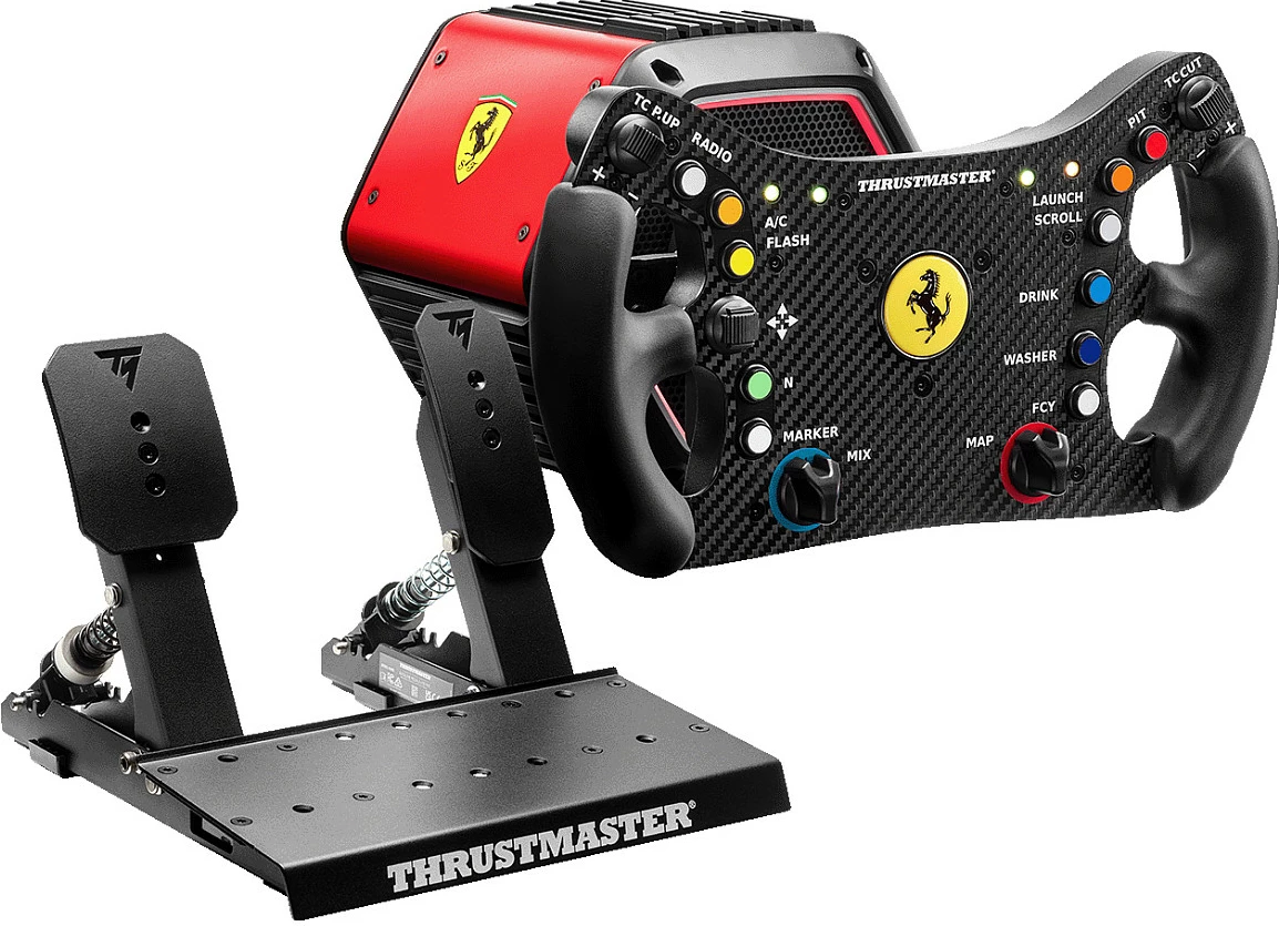 Timon garash Thrustmaster T818 Ferrari 488 GT3 DD Force Feedback, USB, për PC, zi/kuq