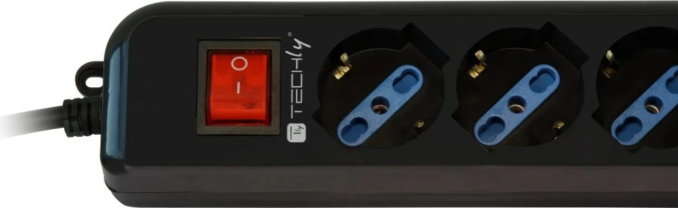 Kabllo vazhduese Techly Power Strip, 1.5m, e zezë