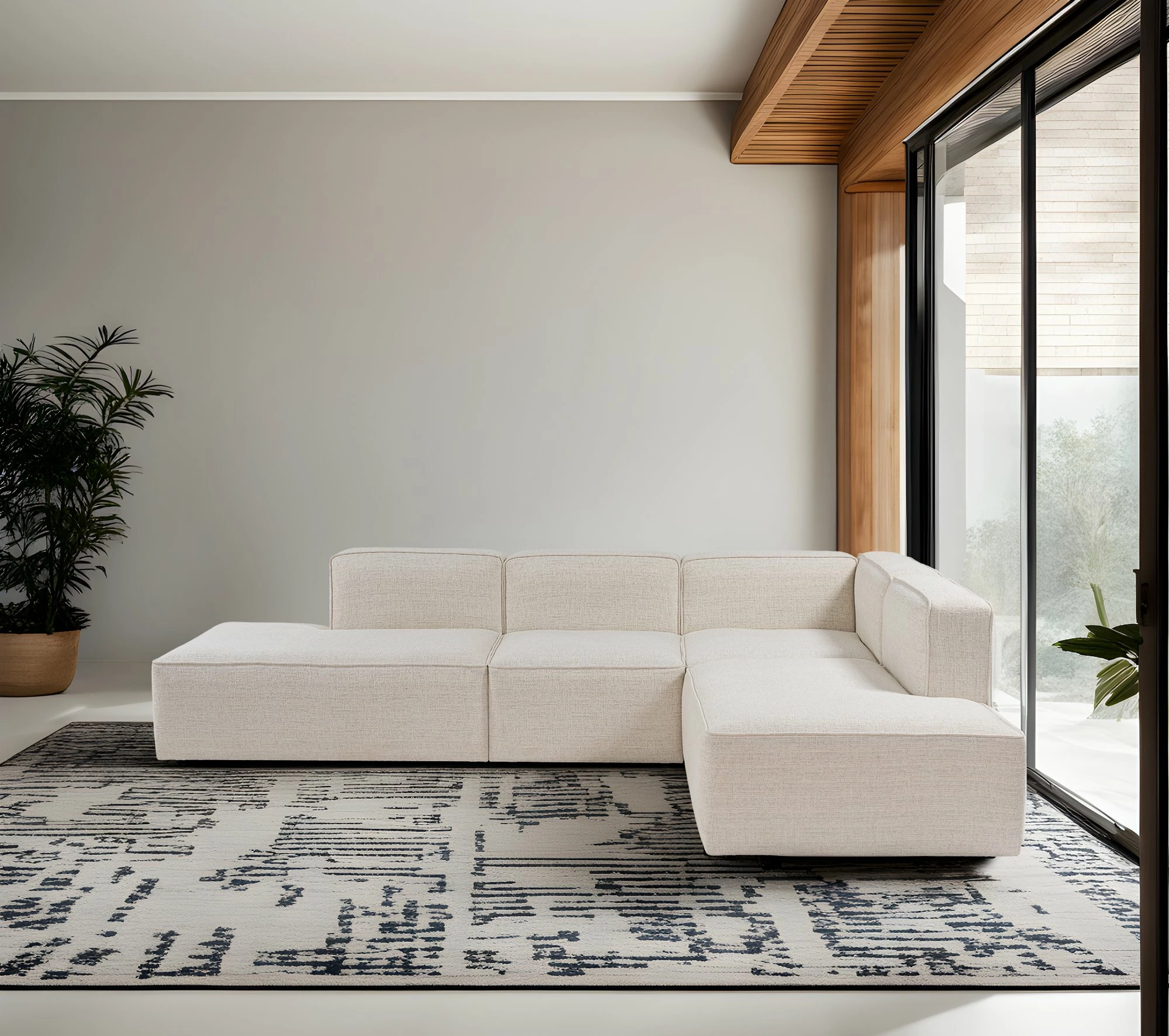 Këndore Atelier del Sofa, More B (M4-M2-M1-M3), e bardhë