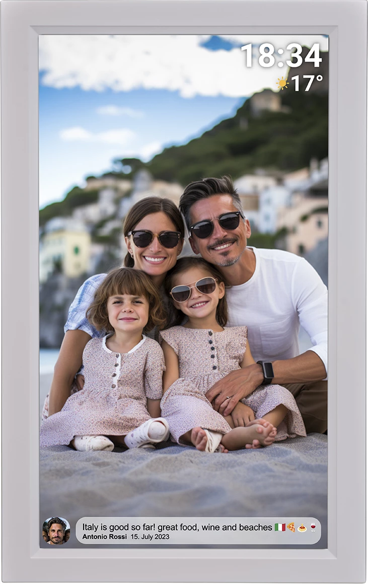 Kornizë digjitale Denver Frameo PFF-1503W, 15.6", 16 GB, Full HD, e bardhë