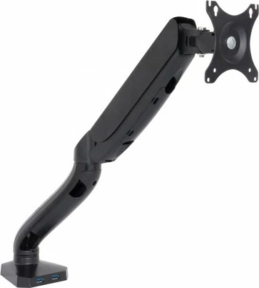 Mbajtëse tavoline për monitor ART RAMM L-17GD, 10-32", 9kg, 2x USB 3.0, e zezë