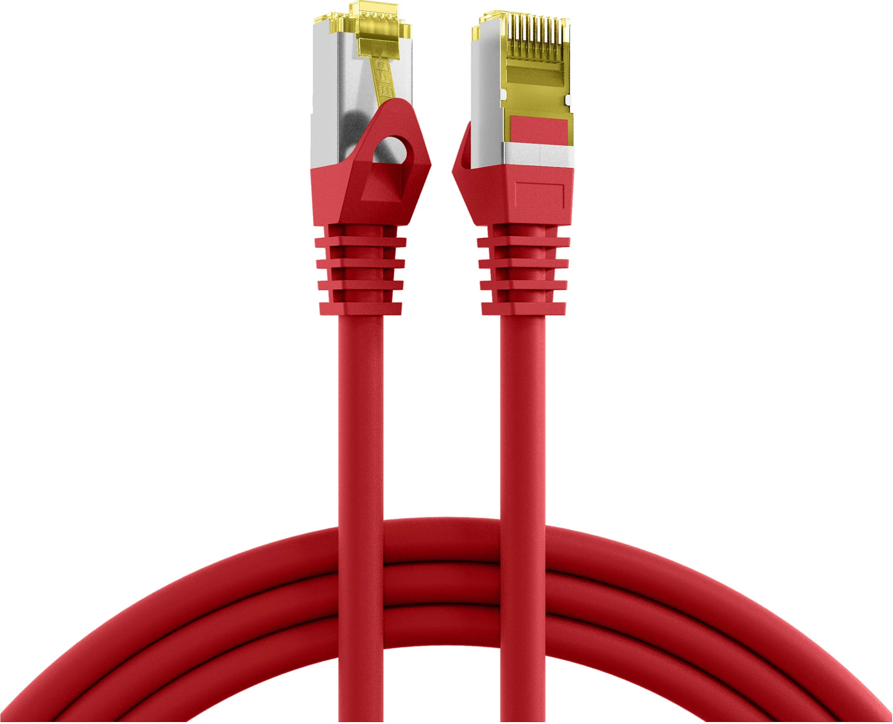 Kabllo rrjeti EFB Elektronik RJ45 Cat6A S/FTP, 0.15 m, e kuqe