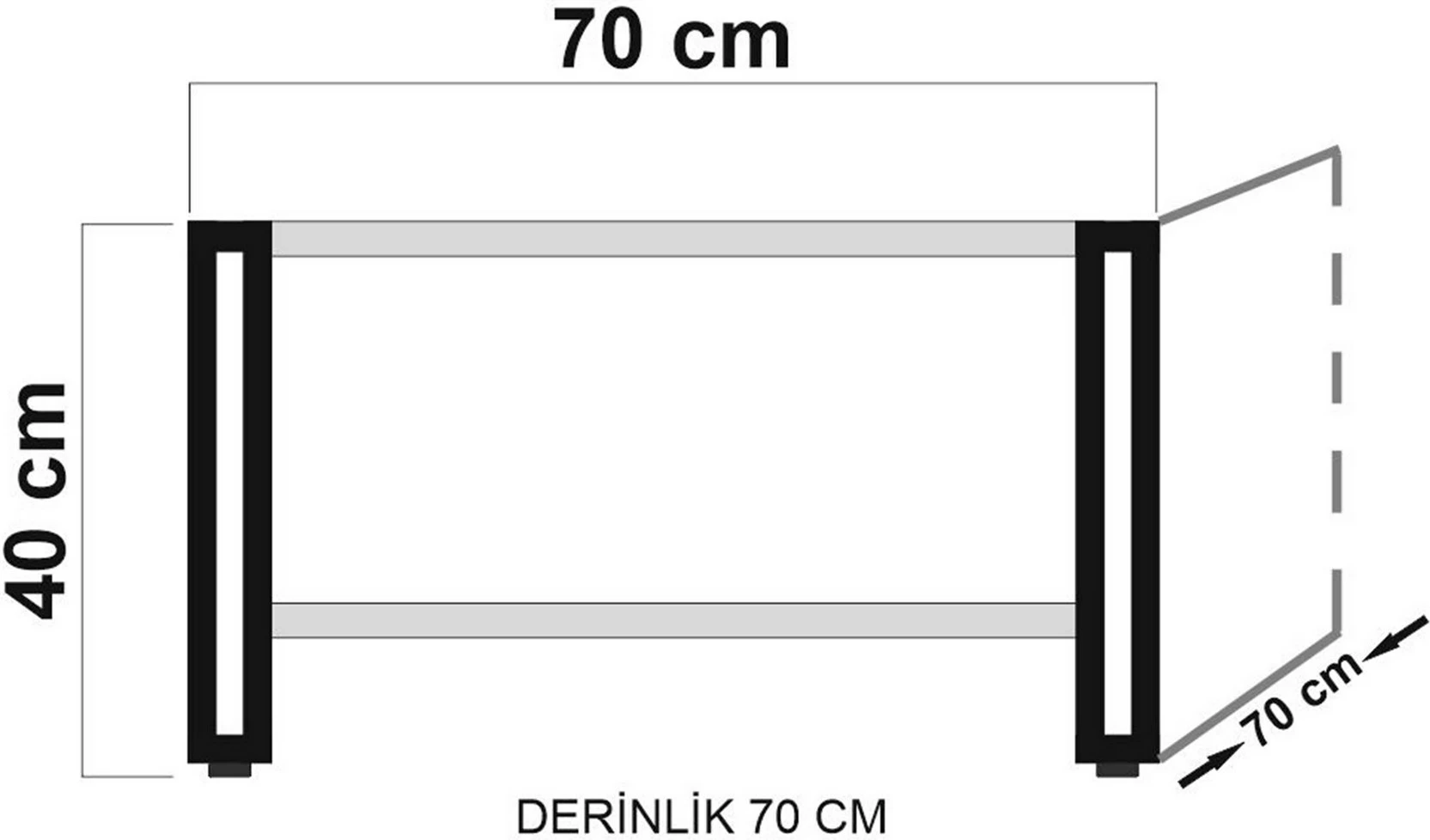 Set mobiljesh për dhomë dite, Skye Decor, Cosmo Takım 24, ngjyrë Atlantic Pine dhe e zezë