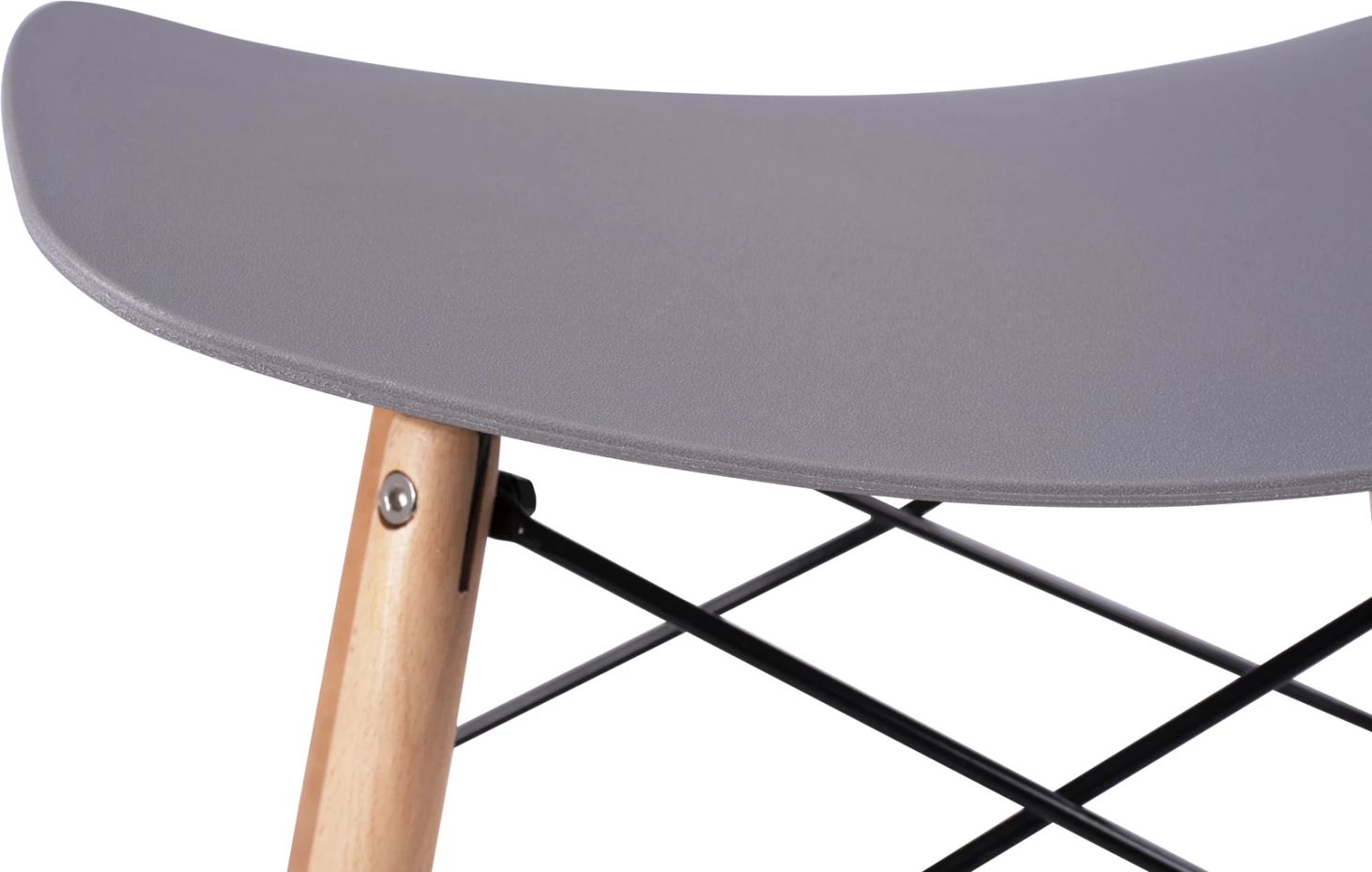 Karrige për bar me këmbë druri, Tonia FH0109.10, ngjyrë gri