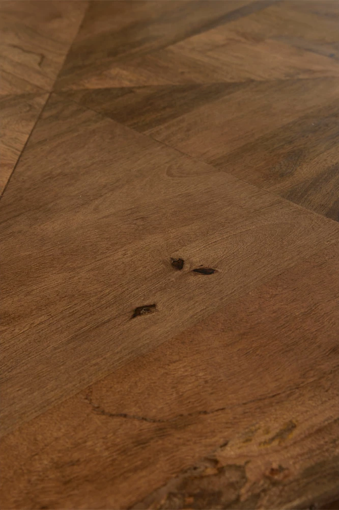 Tavolinë ngrënieje MAGNOLIA, dru mango natyral, 120x120x77cm