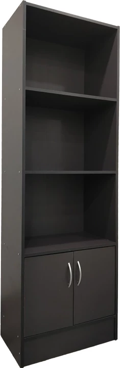 Raft librash Tekaro, ngjyrë antracit, 57x33x180cm