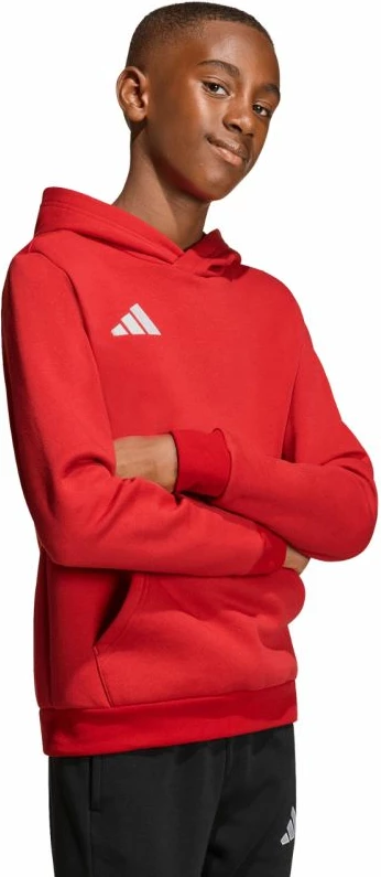 Duks për fëmijë adidas Entrada 26 Hoody, i kuq