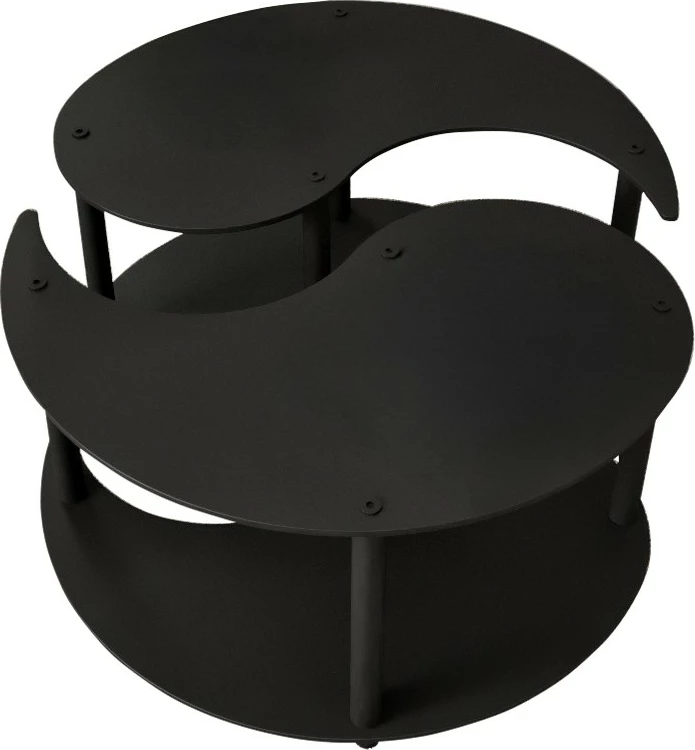Set tavolinash kafeje Skye Decor, Yin Yang 2, e zezë