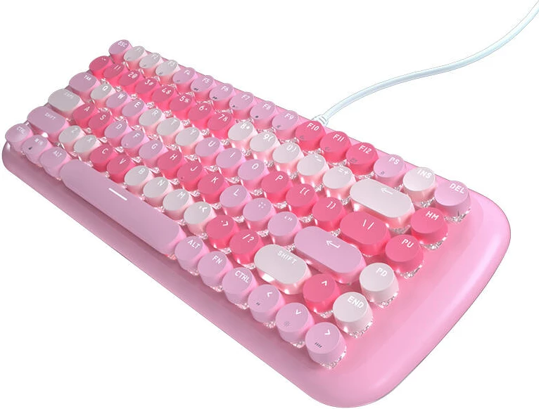 Tastierë mekanike MOFII Candy M me kabllo, 84 taste, rozë
