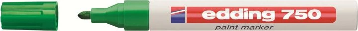 Marker boje permanent, Edding 750 (4-750004/4750004), vijë 4 mm, e gjelbër
