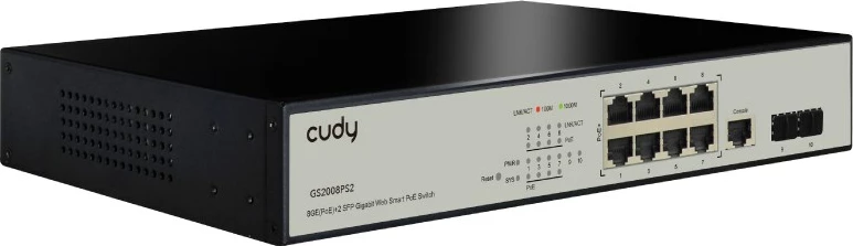 Switch Cudy GS2008PS2, Gigabit Ethernet, PoE, i zi