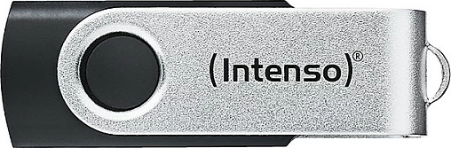USB memorje Intenso Office Line, 32 GB, USB-A 3.2 Gen 1, swivel, zezë-argjend