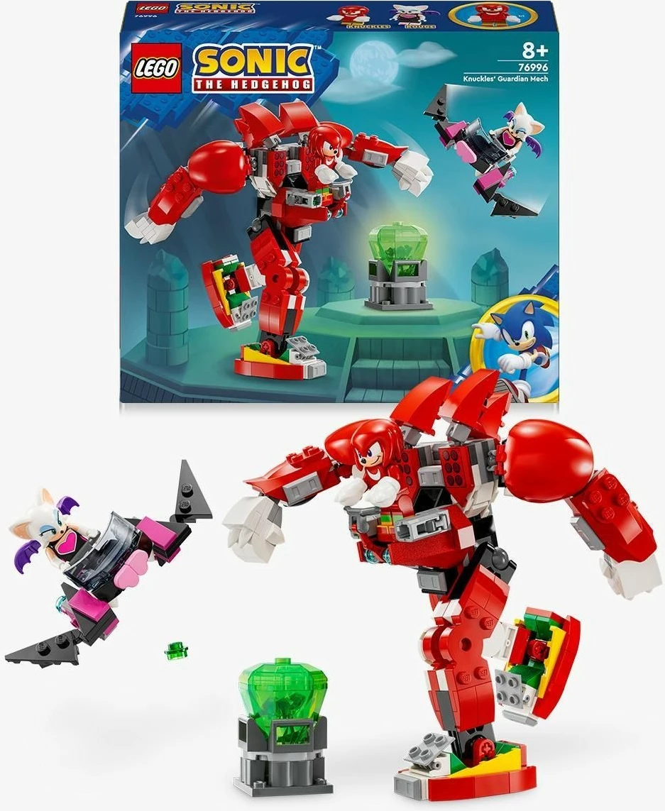 Set ndërtimi LEGO Sonic the Hedgehog 76996 Knuckles Guardian Mech, 276 pjesë, multikolor