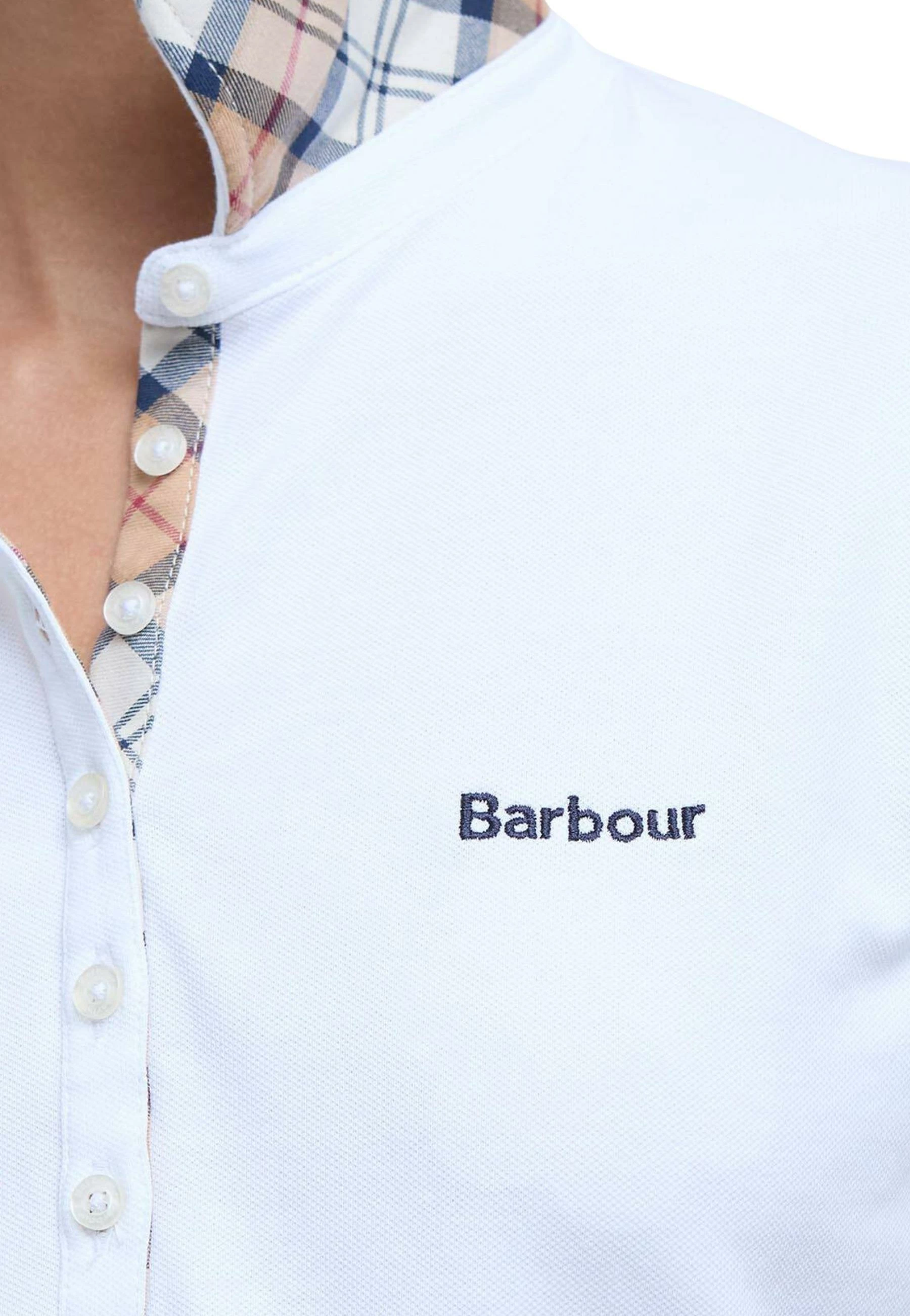Maicë polo për femra Barbour Portsdown LML0634, e bardhë [Madhësia: 10]