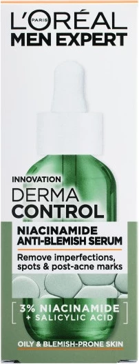 Serum për fytyrë L'Oreal Paris Men Expert Derma Control për meshkuj 30ml