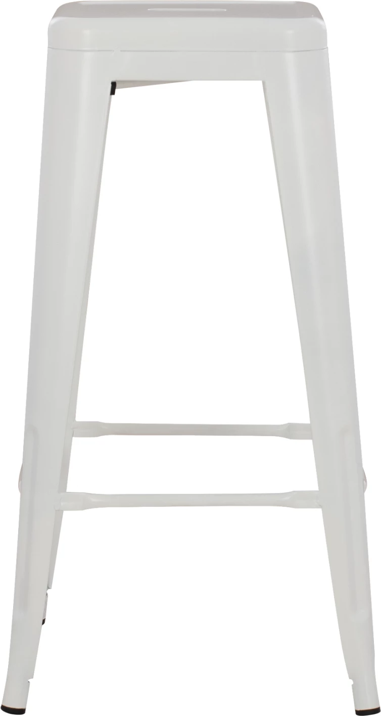 Karrige për bar MELITA-PRO FH8642.41 metalike, ngjyrë e bardhë mat, 43x43x78H cm