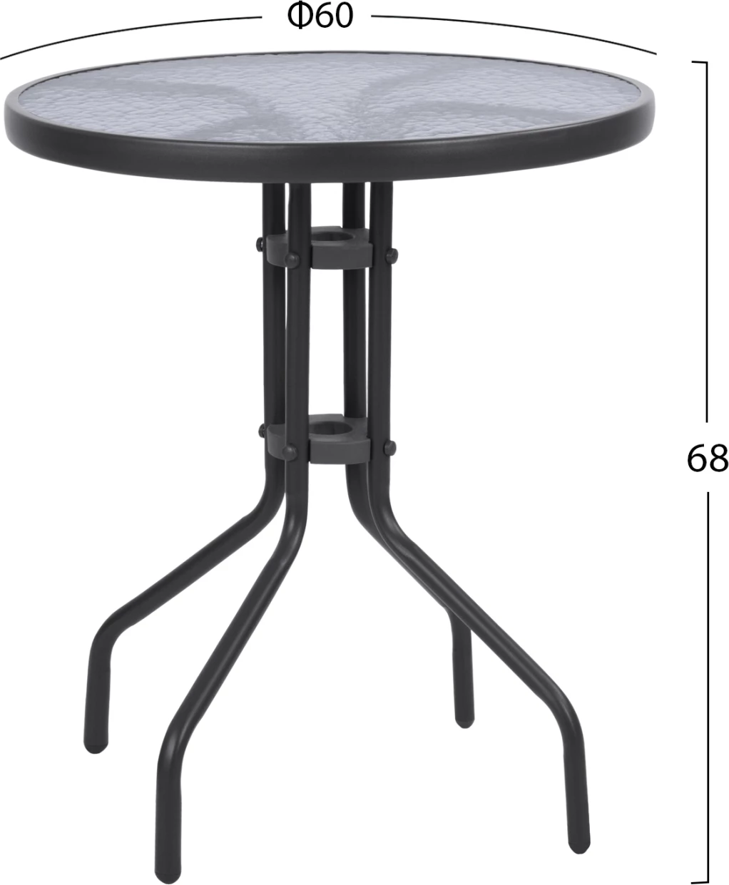 Tavolinë metalike Lima gri 60x68cm FH5079.01 6