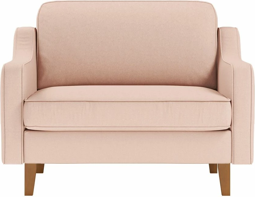Karrige e madhe Robin, një vend, ngjyrë salmon, këmbë druri, Atelier del Sofa