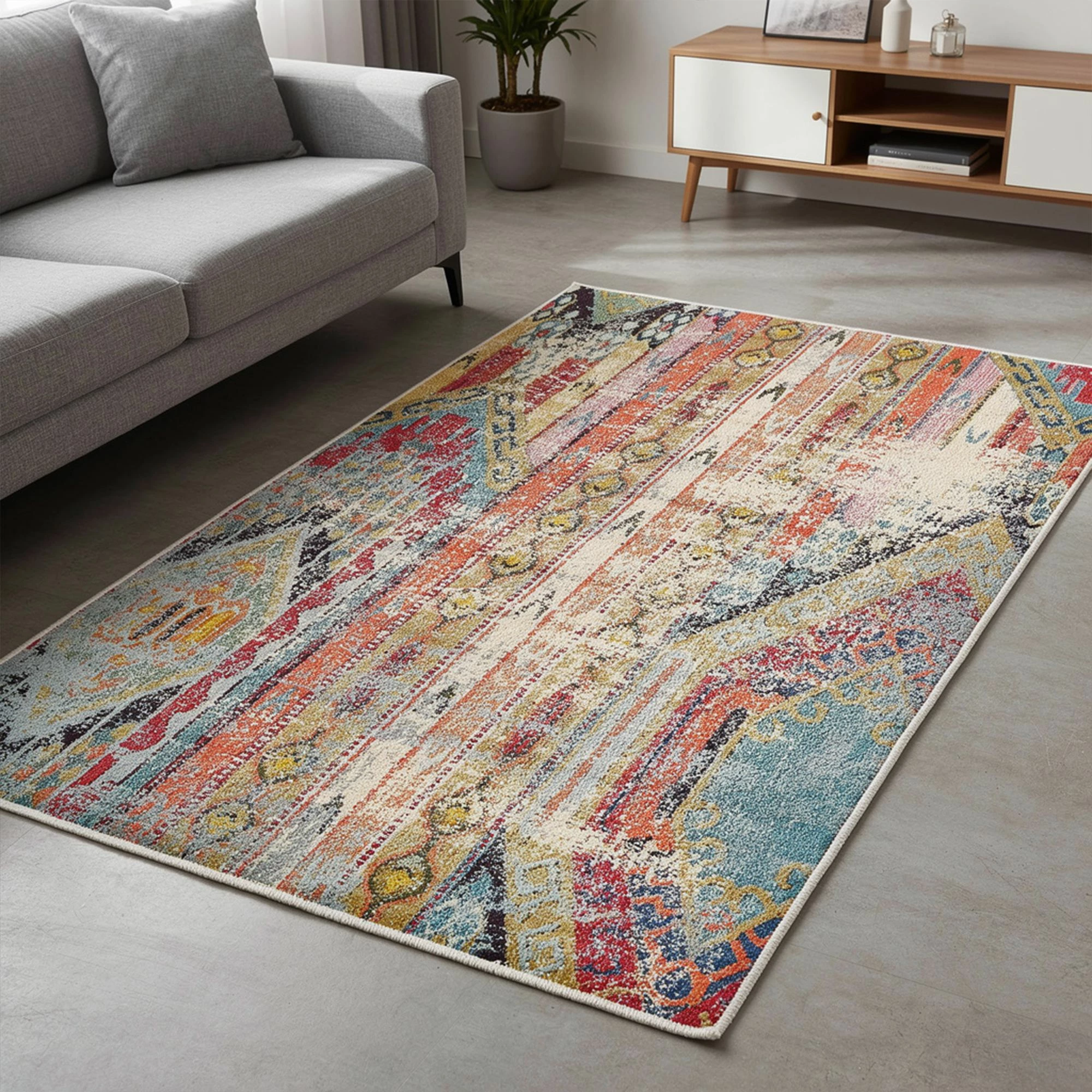 Qilim Conceptum Hypnose, shumëngjyrësh, Woopamuk276, 100x200cm