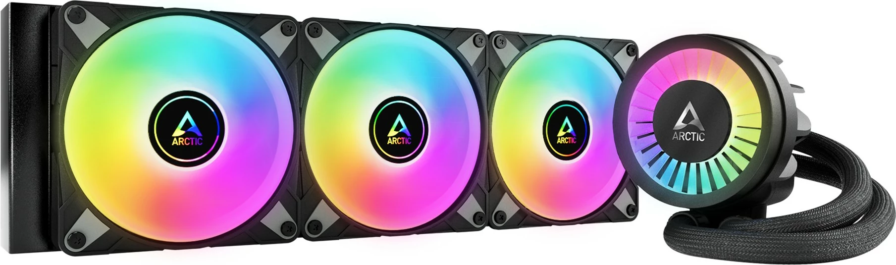 Ftohës uji ARCTIC Liquid Freezer III 360 A-RGB, 12 cm, 48.82 cfm, i zi