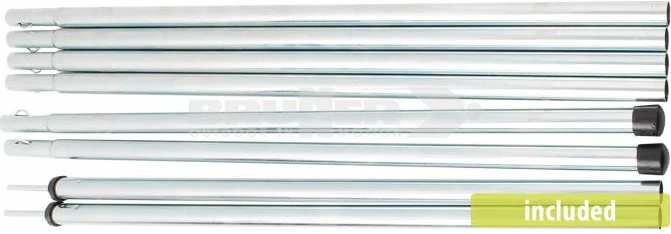 tendë e pasme BRUNNER COMET për VW T5/T6 200×200×205 cm, rezistencë uji 3000 mm, me çantë transporti, gri/bardhë