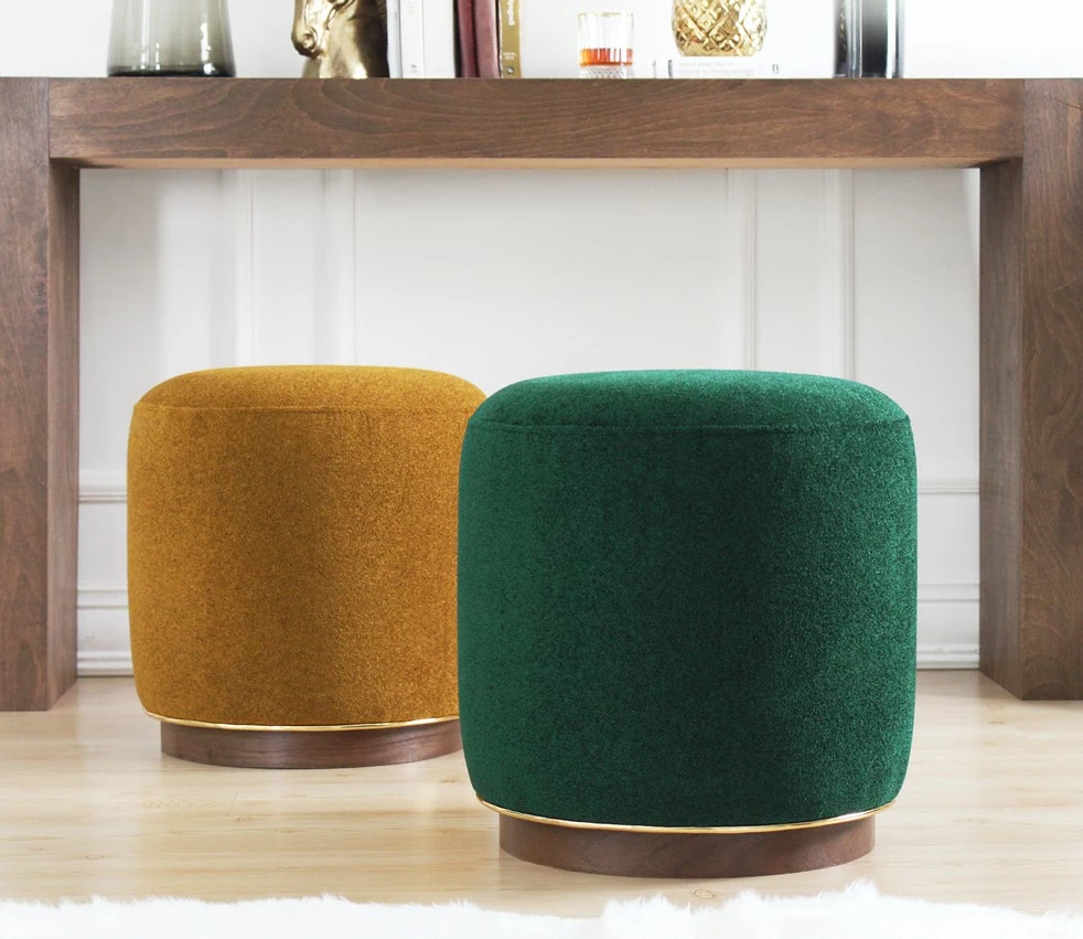 Puf Atelier del Sofa, ngjyrë e gjelbër e errët, Zeone