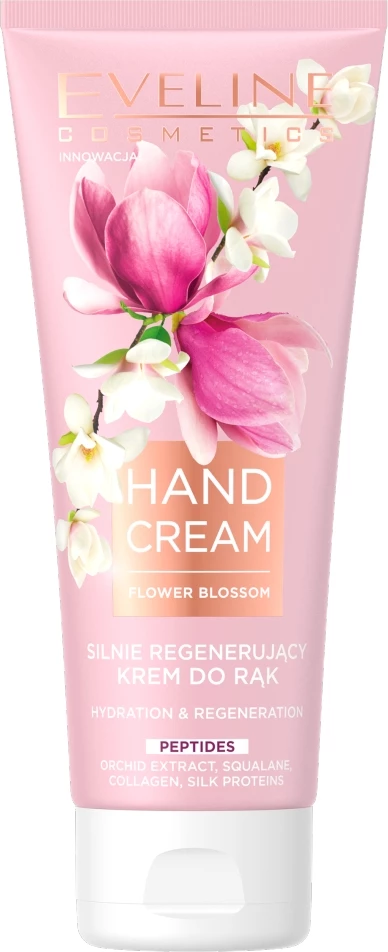 Krem për duar për femra Eveline Cosmetics Flower Blossom intensely regenerating, 75ml