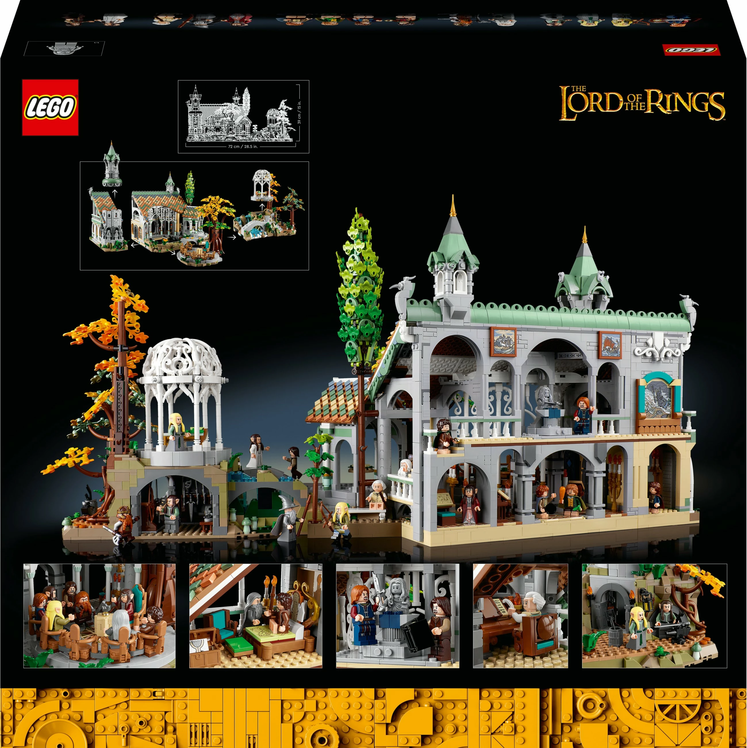 Set ndërtimi LEGO The Lord of the Rings: Rivendell, 6167 pjesë, plastikë, shumëngjyrësh