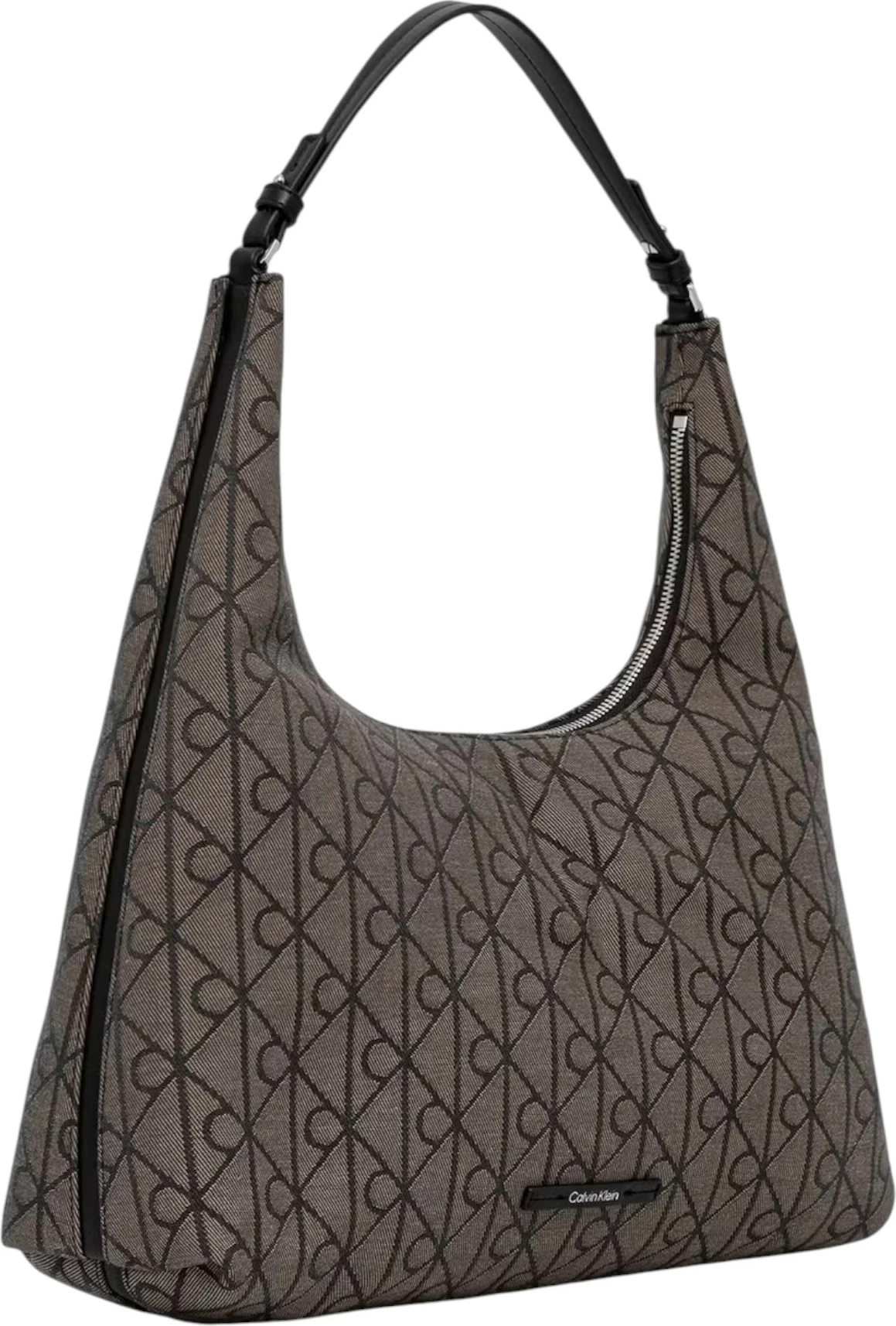 Çantë shpatulle për femra Calvin Klein LV04F3635G, e zezë-bezhë