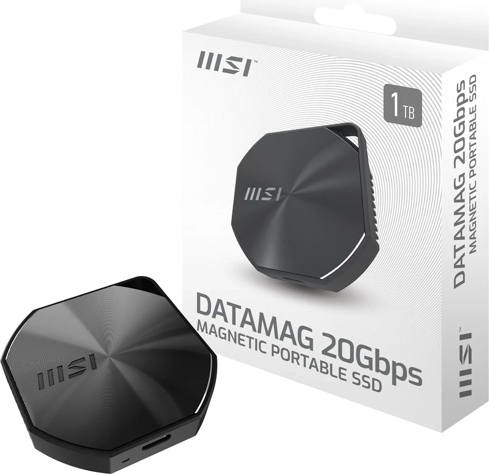Disk i jashtëm SSD MSI DATAMAG 1TB, USB Type-C, i zi