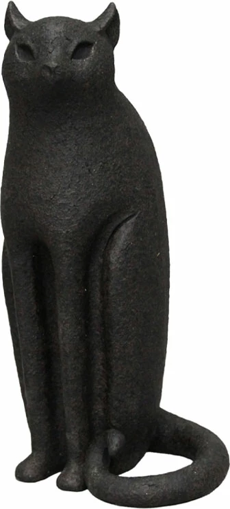 Dekor mace LUNA, polirezine, e zezë, 13x11x26.3cm