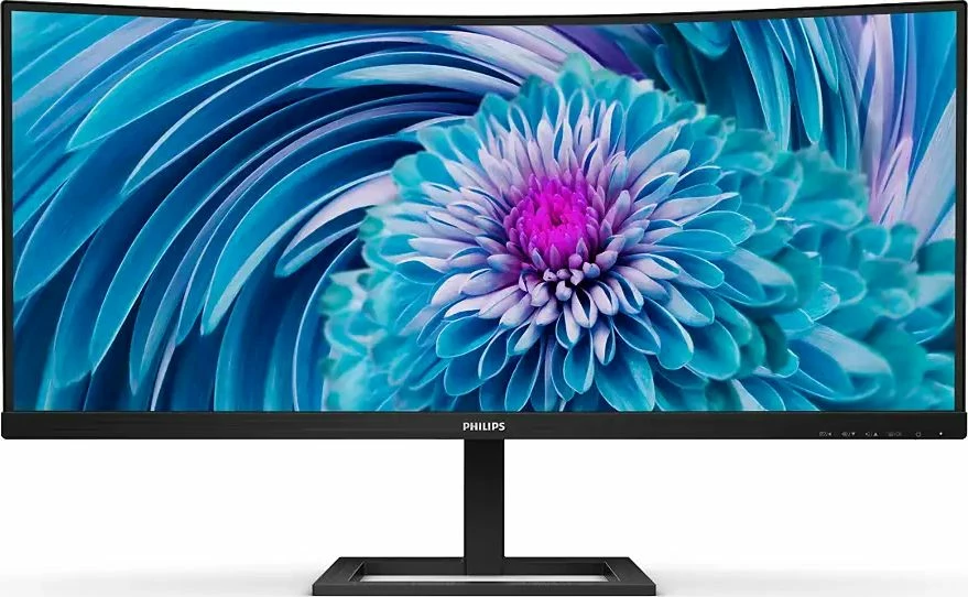 Monitor Philips E-line 346E2CUAE/00 34" UWQHD 3440x1440 100Hz i lakuar me USB-C, i zi
