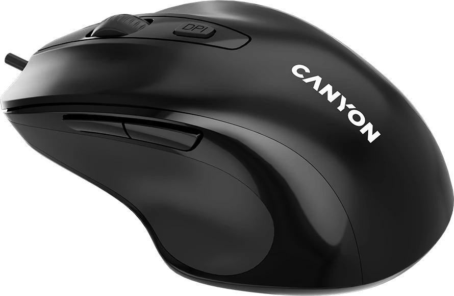 Maus CANYON M-6 me kabllo USB-A 3200 DPI, 6 butona, i zi