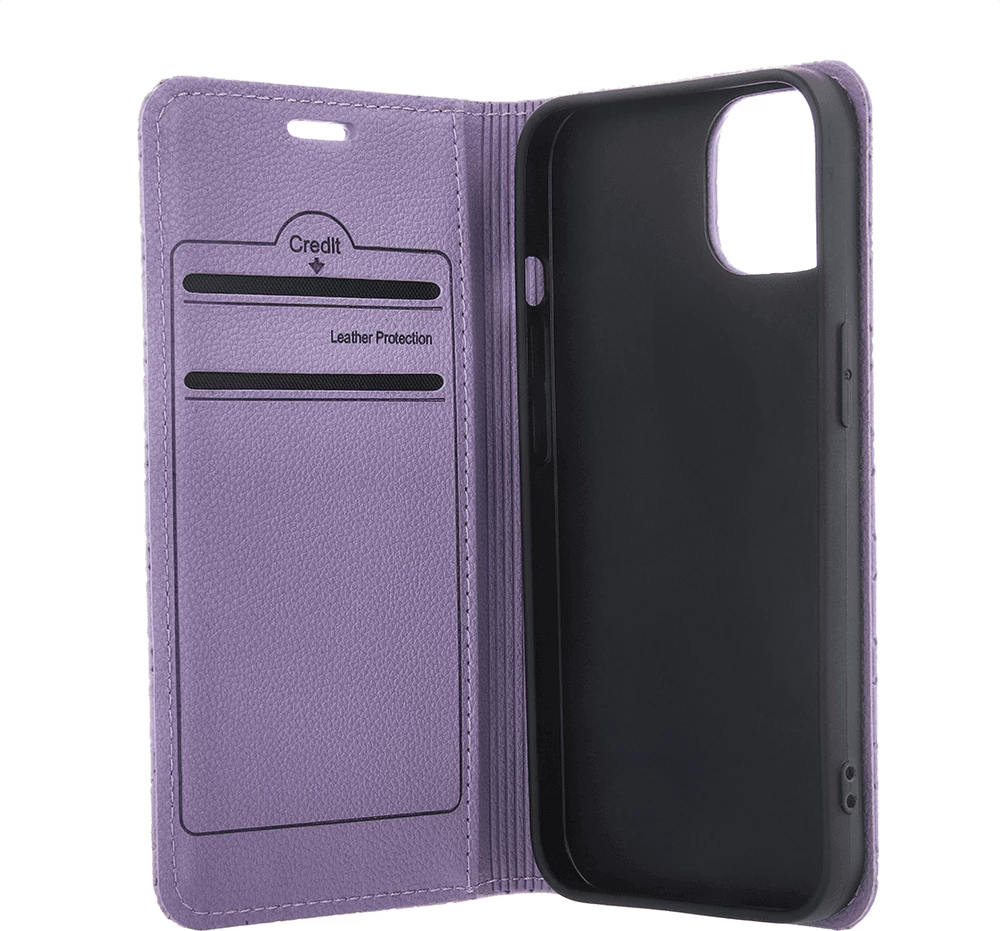 Mbështjellës me kapak (flip) ONASI Karo 23282 për Samsung Galaxy A16, me mbyllje magnetike, 3 xhepa, stand, vjollcë