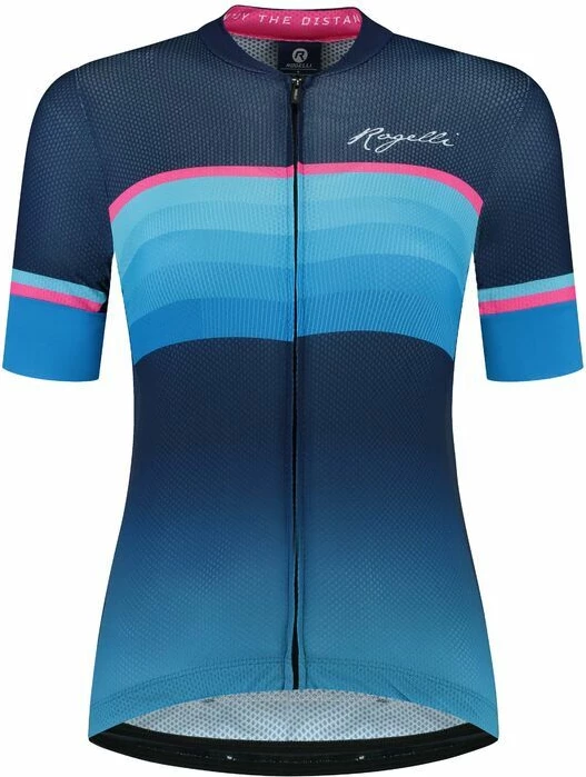 Maicë sportive për femra Rogelli, kaltër-rozë