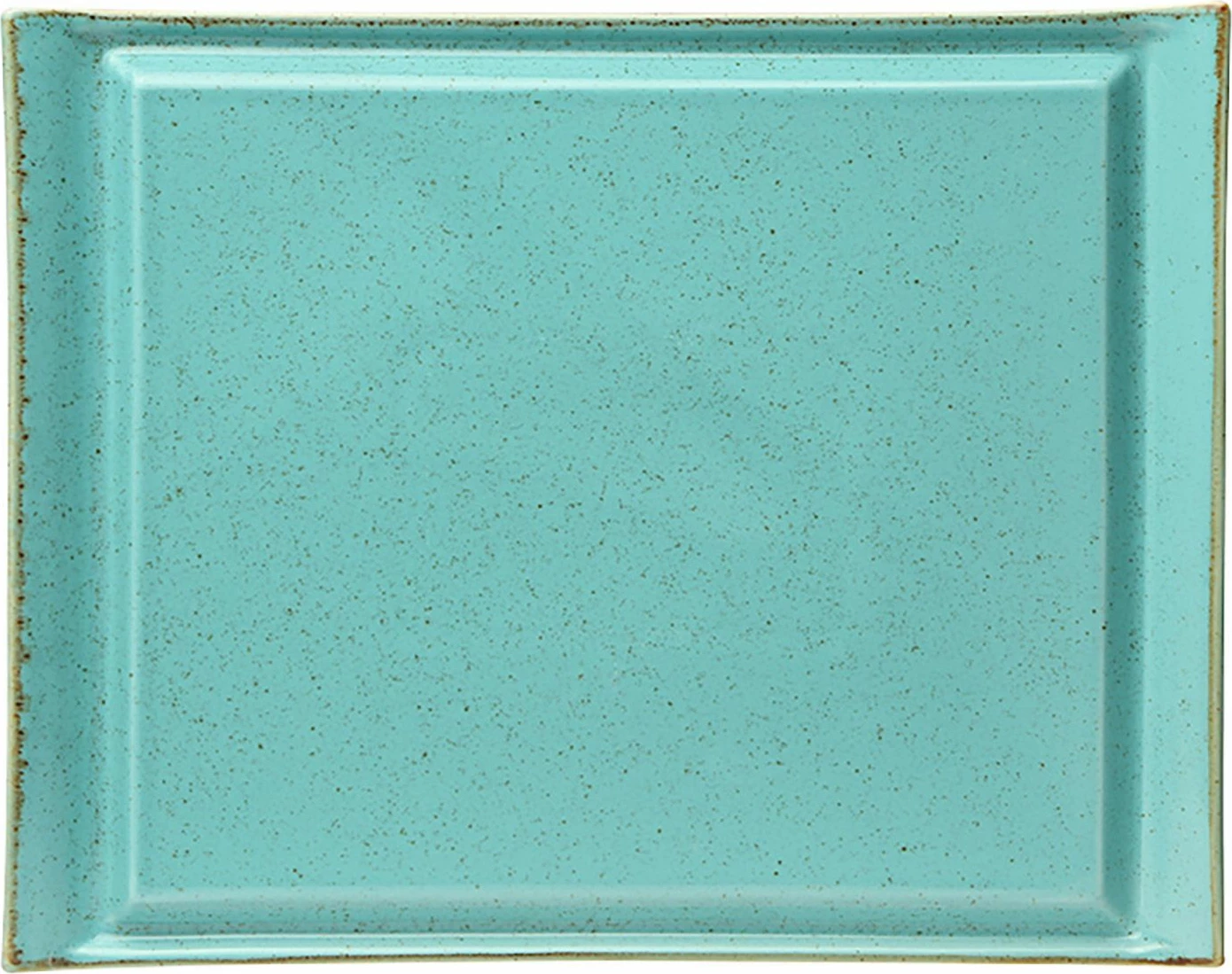 Pjatë bifteku Porland Seasons Laguna 330x260mm porcelan, blu qielli, set 6 copë