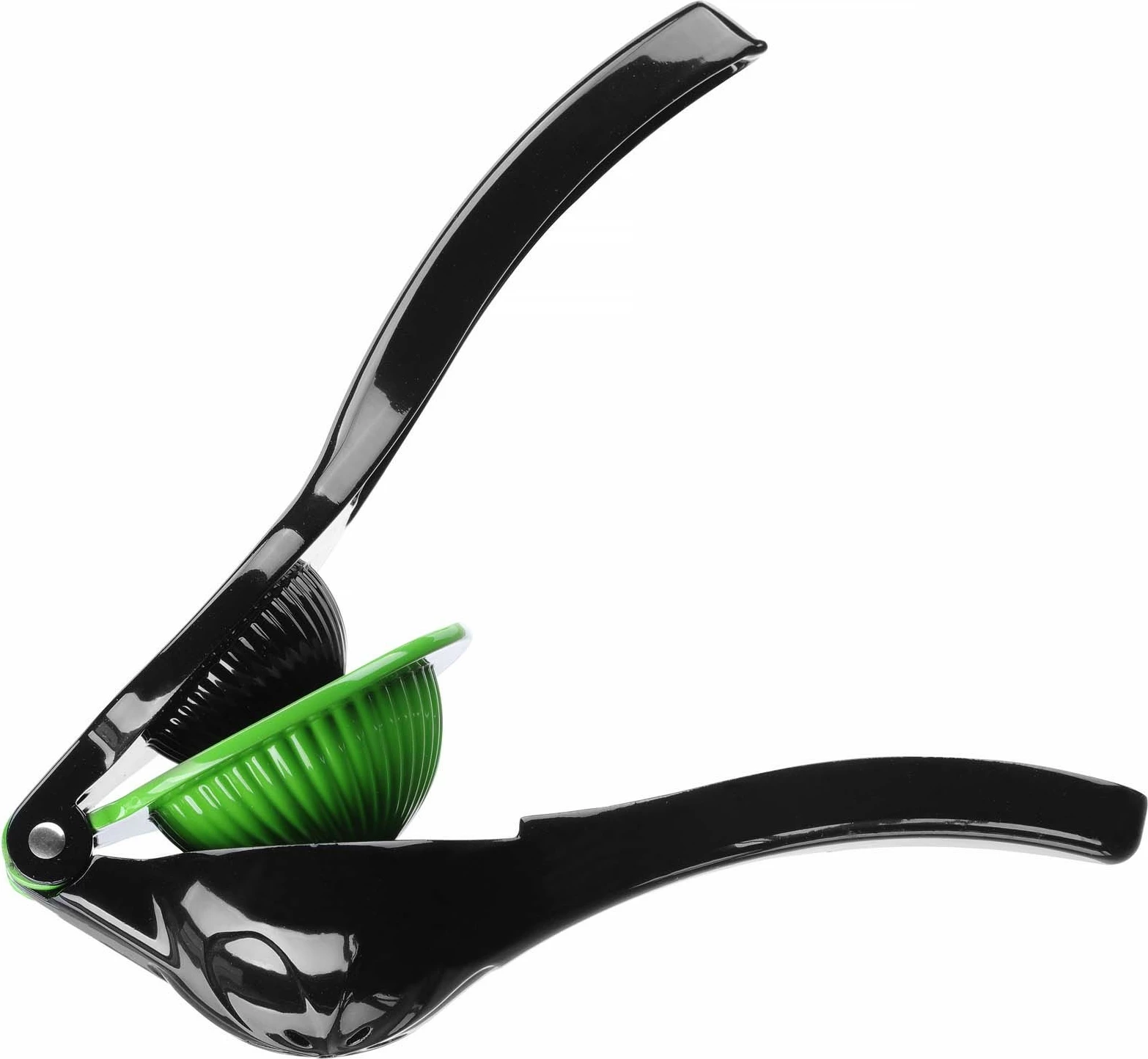 Shtrydhëse agrumesh dore, Bar Up, dy tasa Ø55/Ø70 mm, alumini i veshur me pluhur, 225x80x55mm, e zezë/jeshile