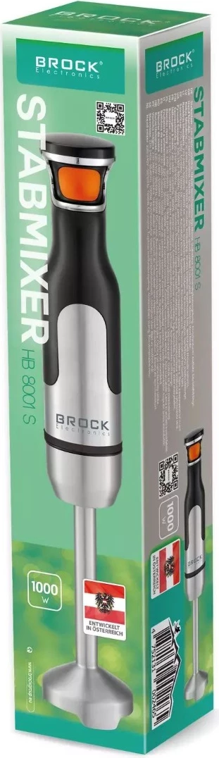 Blender dore Brock HB 8001 S 700 W, i zi/argjendtë