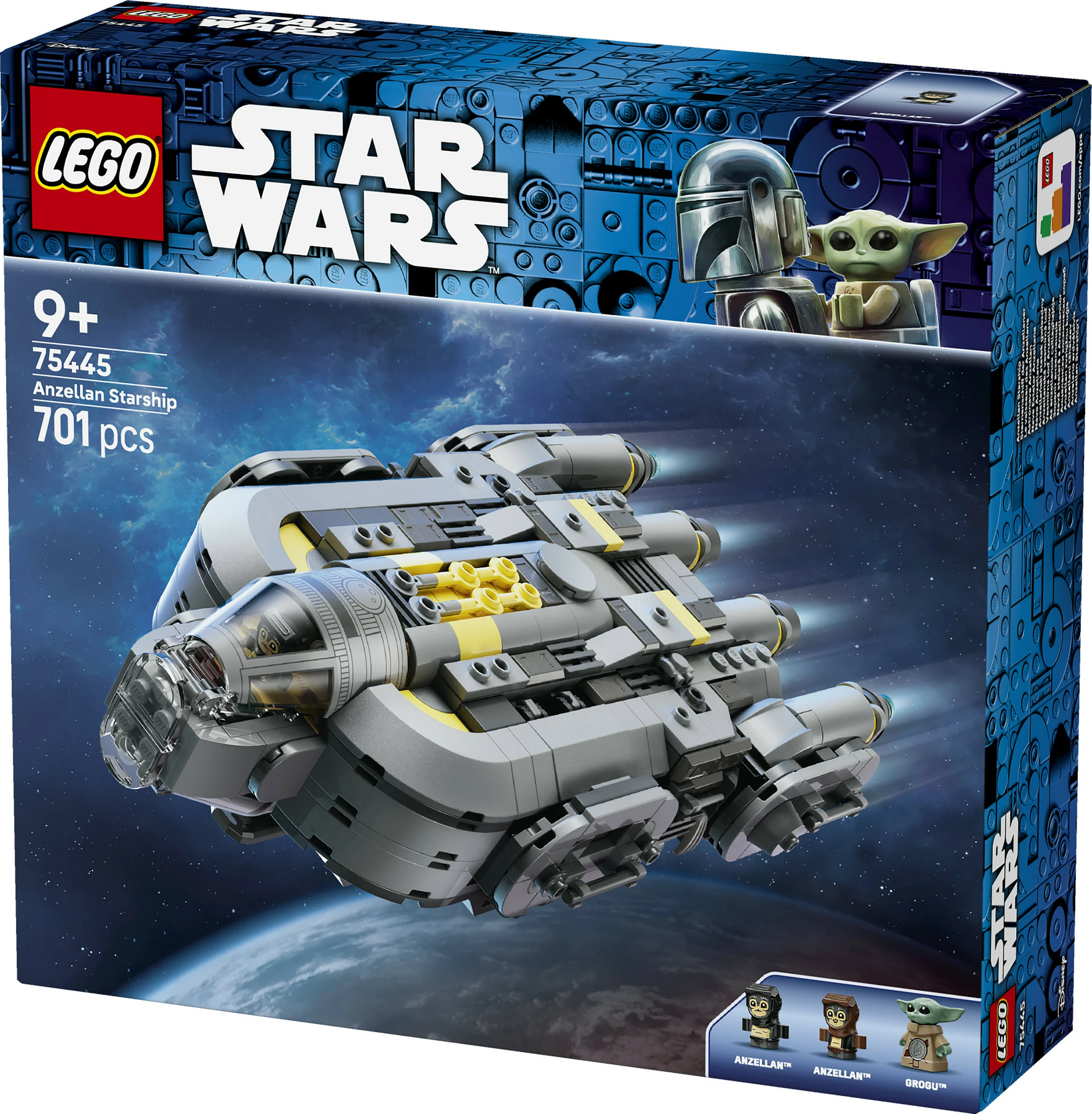Set ndërtimi LEGO Star Wars 75445 Anzellian Starship, 701 pjesë, shumëngjyrësh