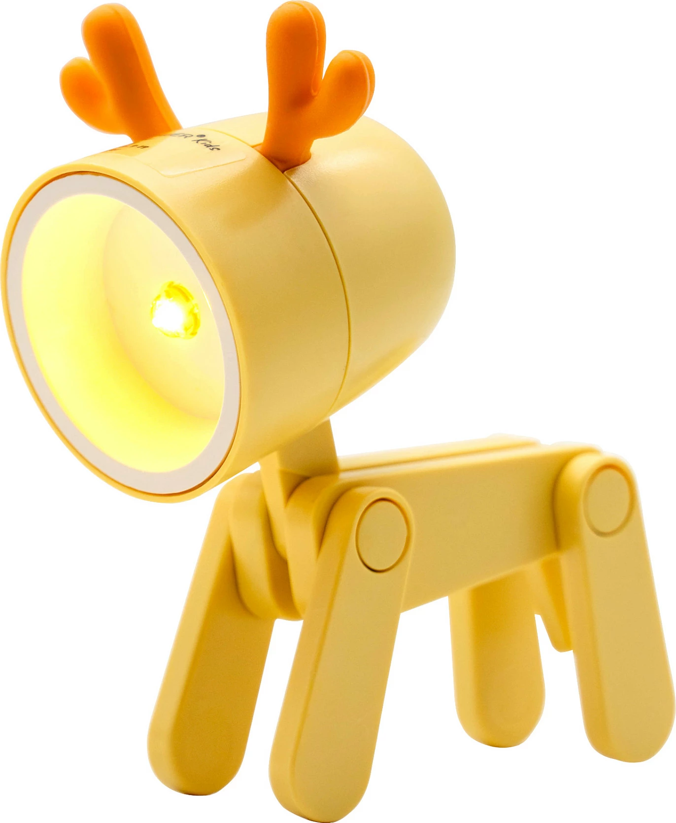 Llambë dore RealPower LED, Drer Yellow Deer, me 3x LR41, e verdhë/portokalli