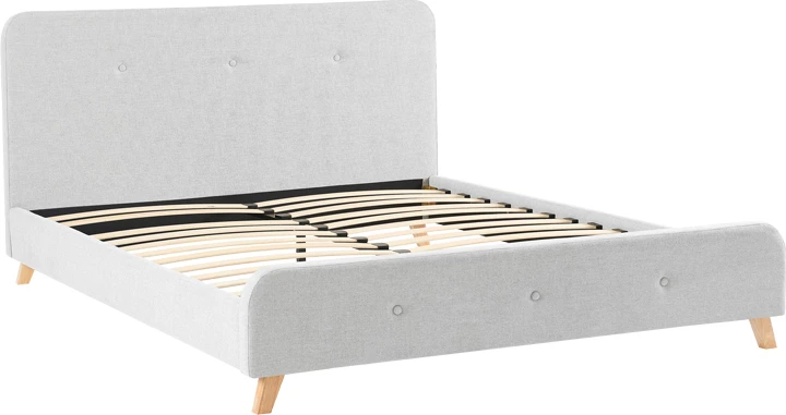 Krevat dopio Restel, ngjyrë gri, 160x200cm