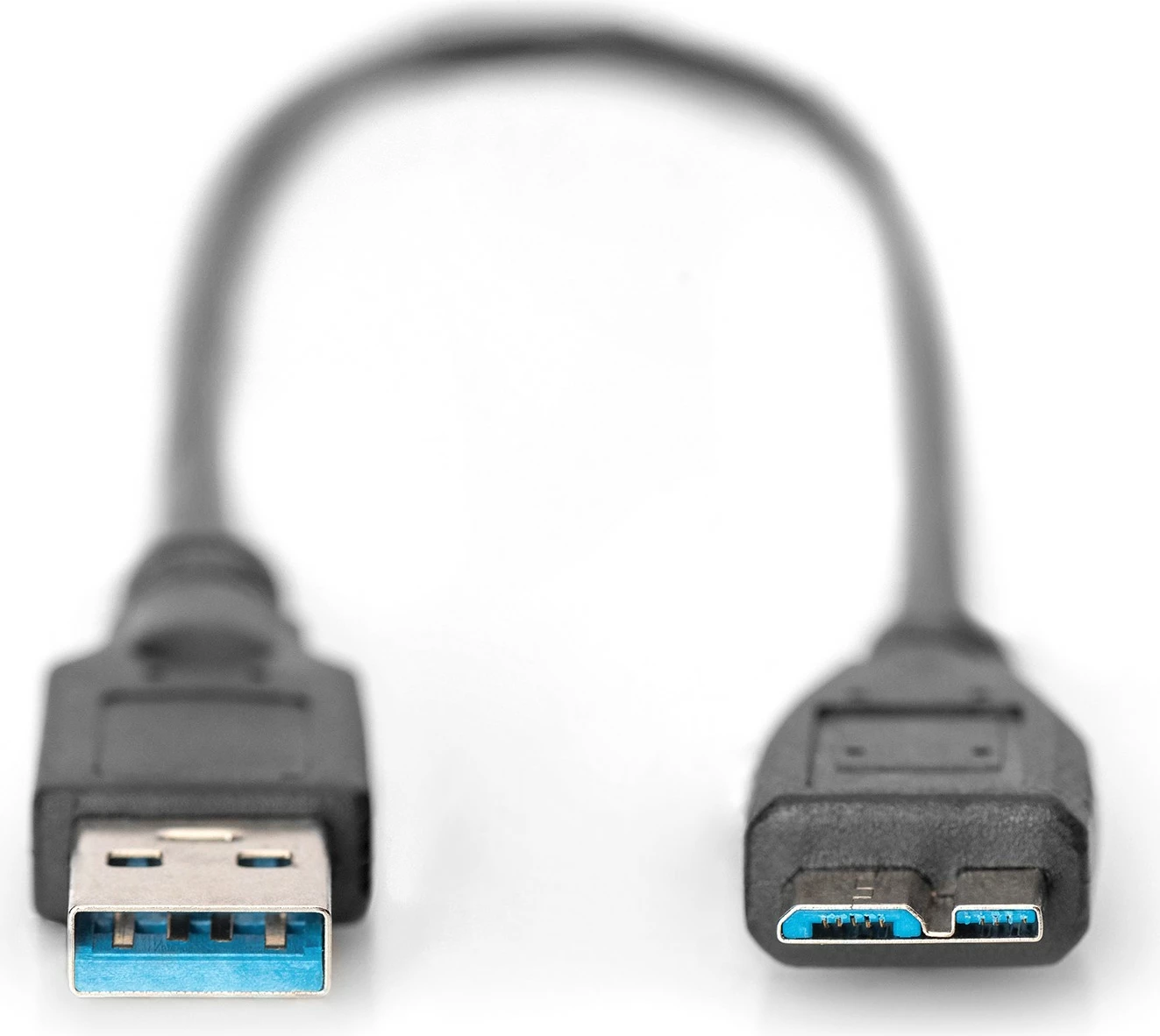 Kabllo USB 3.0 Digitus, 0.25m, USB A në Micro-USB B, e zezë