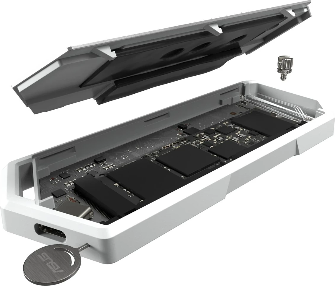 Kasë ASUS ROG Strix Arion, White Edition, për SSD M.2, e bardhë
