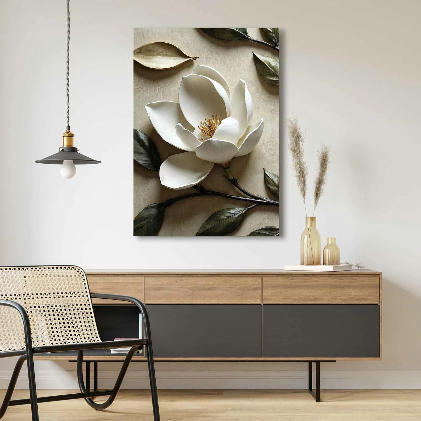 Pikturë dekorative në kanavacë Wallity, shumëngjyrëshe, 70x100cm, 70100Wabisabi-019