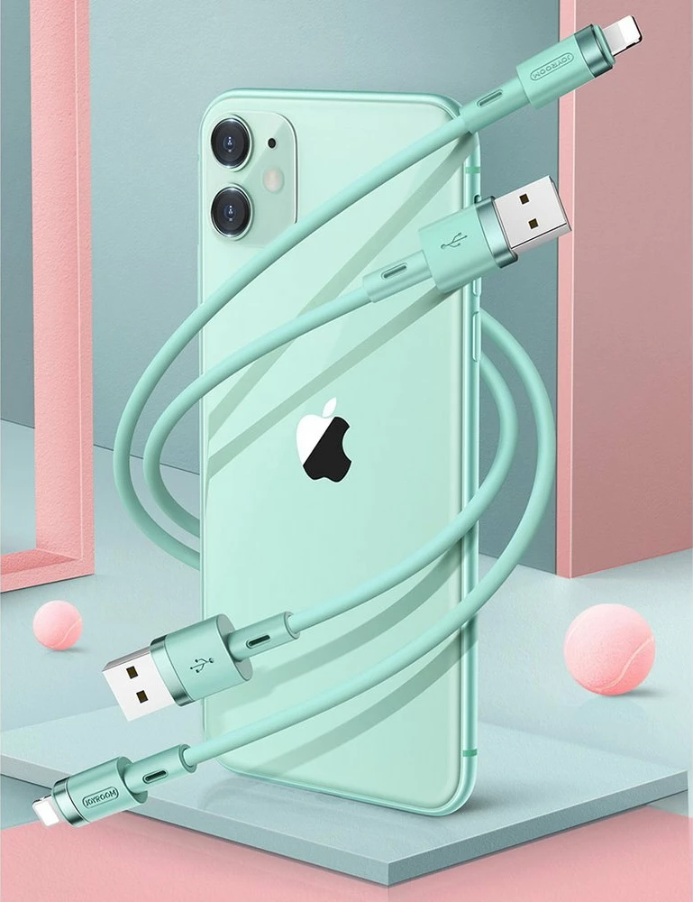 Kabllo Joyroom S-1224N2, USB-A në Lightning, 1.2m, e bardhë