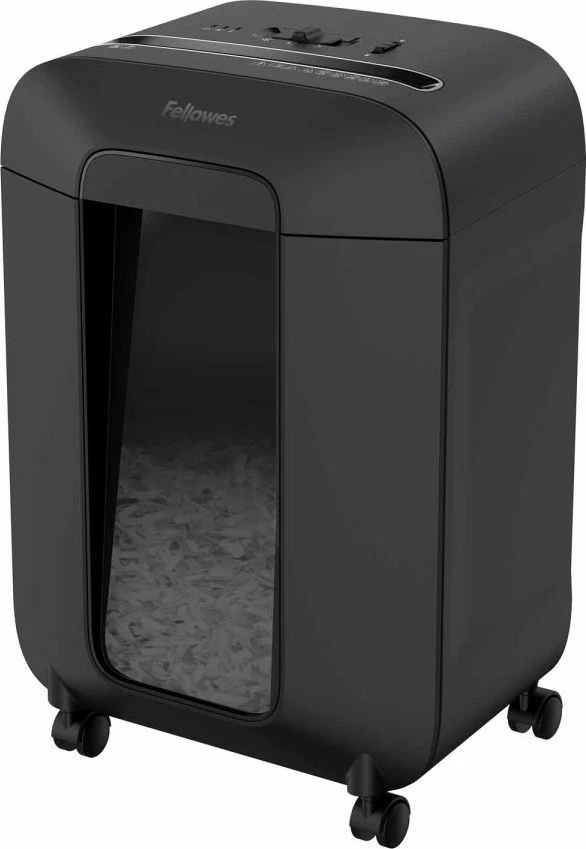 Shredder dokumentesh Fellowes LX85, 12 fletë, P-4, kosh 19 L, i zi