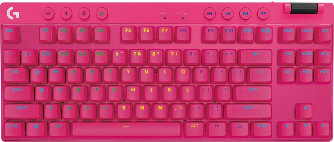Logitech G PRO X TKL - Wireless, 2.4GHz, BT - Magenta
